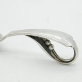 Georg Jensen Sterling Silver Floral Pattern Tea Caddy Spoon Antique 1933 London
