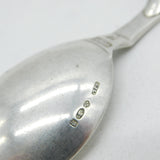 Georg Jensen Sterling Silver Floral Pattern Tea Caddy Spoon Antique 1933 London