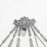 Victorian Sterling Silver Sewing Chatelaine & Tools 1893 Birmingham Antique