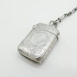 Victorian Sterling Silver Sewing Chatelaine & Tools 1893 Birmingham Antique
