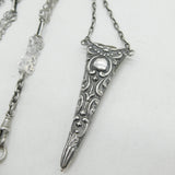 Victorian Sterling Silver Sewing Chatelaine & Tools 1893 Birmingham Antique
