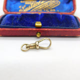 Victorian 9ct Rose Dog Clip Watch Chain Clasp Finding Antique c1890