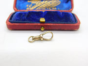 Victorian 9ct Rose Dog Clip Watch Chain Clasp Finding Antique c1890