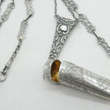 Victorian Sterling Silver Sewing Chatelaine & Tools 1893 Birmingham Antique
