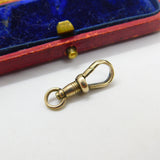 Victorian 9ct Rose Dog Clip Watch Chain Clasp Finding Antique c1890