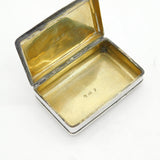 George III Sterling Silver 'Stirling Building Society' Snuff Box Antique 1817 Birmingham