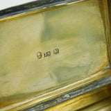 George III Sterling Silver 'Stirling Building Society' Snuff Box Antique 1817 Birmingham