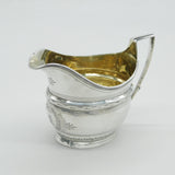 George III Sterling Silver Griffin Heraldic Crest Cream Jug Antique 1804 London