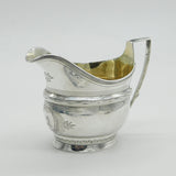 George III Sterling Silver Griffin Heraldic Crest Cream Jug Antique 1804 London