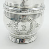 George III Sterling Silver Griffin Heraldic Crest Cream Jug Antique 1804 London