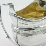 George III Sterling Silver Griffin Heraldic Crest Cream Jug Antique 1804 London