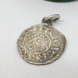King John 1199-1216 Early Medieval Hammered Silver Penny Mounted Antique