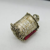 Victorian Boxed Sterling Silver 'Castle Top' Complete Sewing Set Antique c1860s