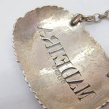 Georgian Sterling Silver Floral Madeira Decanter Label 1781 London Antique