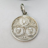 Boer War Sterling Silver Lord Kitchener & Roberts Commemorative Charm Antique c1900