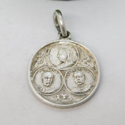 Boer War Sterling Silver Lord Kitchener & Roberts Commemorative Charm Antique c1900