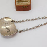 Georgian Sterling Silver Floral Madeira Decanter Label 1781 London Antique