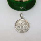 Boer War Sterling Silver Lord Kitchener & Roberts Commemorative Charm Antique c1900