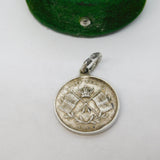 Boer War Sterling Silver Lord Kitchener & Roberts Commemorative Charm Antique c1900