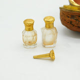 18th Century French Miniature Walnut Scent Bottle & Funnel Box Set Antique