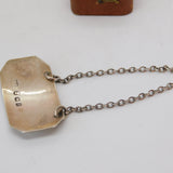 Georgian Sterling Silver Bright Cut Madeira Decanter Label 1790 London Antique