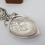 Sterling Silver Viking Ship Tea Caddy Spoon 1937 Chester Antique Shipton & Co.