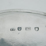 George III Sterling Silver Heraldic Crest Salver Dish Antique 1784 London
