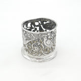 Victorian Sterling Silver Nouveau Bottle Coaster Swallow 1898 London Comyns