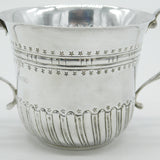 Victorian Sterling Silver Scroll Pattern Porringer Cup Antique 1884 London