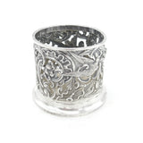 Victorian Sterling Silver Nouveau Bottle Coaster Swallow 1898 London Comyns