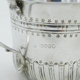 Victorian Sterling Silver Scroll Pattern Porringer Cup Antique 1884 London