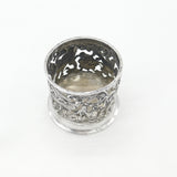 Victorian Sterling Silver Nouveau Bottle Coaster Swallow 1898 London Comyns