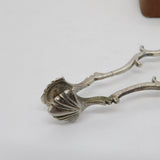 Georgian Sterling Silver Shell Pattern Sugar Nips c1760 Antique John Muns