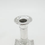 Victorian Sterling Silver Corinthian Column Candlestick 1898 London Antique