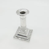 Victorian Sterling Silver Corinthian Column Candlestick 1898 London Antique