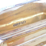 Nathaniel Mills Victorian Sterling Silver Floral Snuff Box Antique 1846 Birmingham