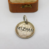 Victorian Sterling Silver 'Mizpah' Love Token Sixpence Antique 1881
