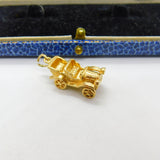 9ct Yellow Gold Traditional Motor Car Charm Pendant Vintage 1990 Birmingham