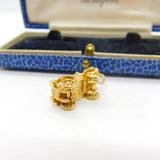 9ct Yellow Gold Traditional Motor Car Charm Pendant Vintage 1990 Birmingham