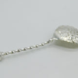 Victorian Sterling Silver Shell Pattern Seal Top Sugar Caster Spoon Antique 1897 London