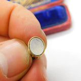 Victorian 15ct Gold & Carved Chalcedony Scottish Thistle Intaglio Fob Seal c1860