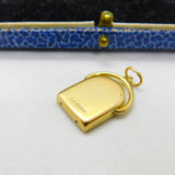 9ct Yellow Gold Marriage Milestone Spinner Charm Pendant Vintage 1967 London