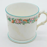 19th Century English Pearlware Floral Glaze 'Henry' Christening Cup Antique 1850
