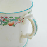19th Century English Pearlware Floral Glaze 'Henry' Christening Cup Antique 1850