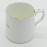 19th Century English Pearlware Gilded 'Ann' Christening Mug Antique c1850