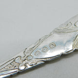 George III Sterling Silver Gilt Floral Sugar Caster Spoon Antique 1790 London