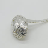 George III Sterling Silver Gilt Floral Sugar Caster Spoon Antique 1790 London