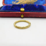 Victorian 15ct Yellow Gold Floral Pattern Split Ring Jewellery Findings c1860