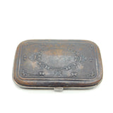 19th Century French Leather & Cut Steel Ladies Multi Compartment Wallet c1840