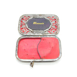 19th Century French Leather & Cut Steel Ladies Multi Compartment Wallet c1840